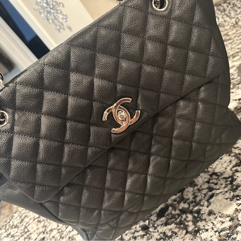 Chanel Black Quilted Leather Bag